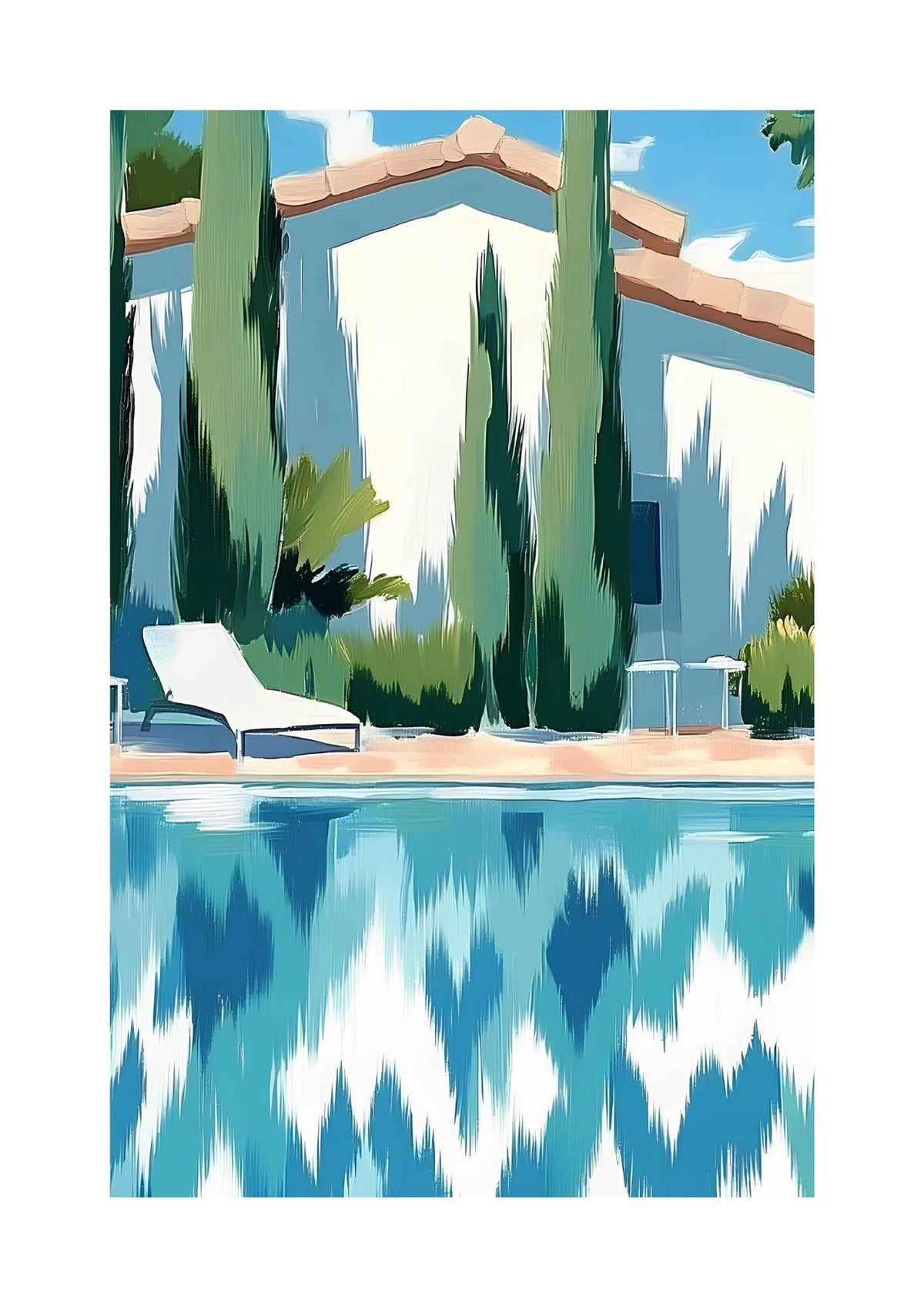 Pool med palmer