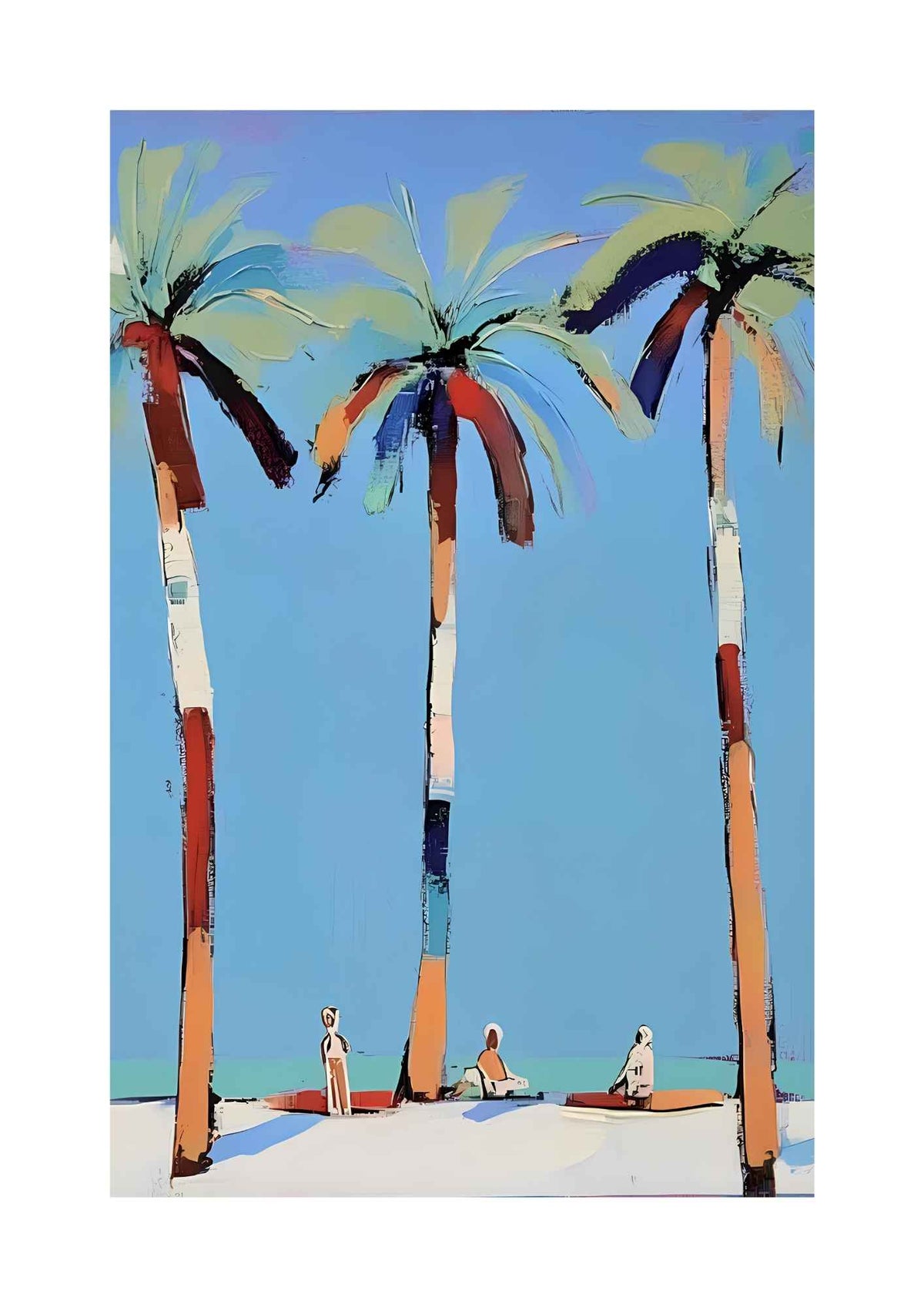 Palmer ved strand