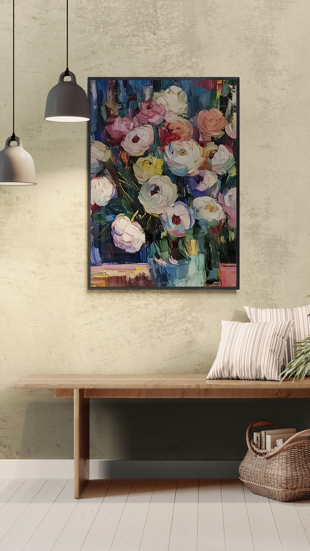 Hvide og røde Blomster