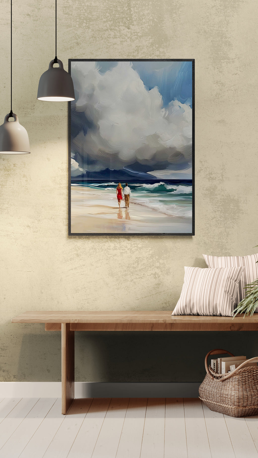 Par på stranden