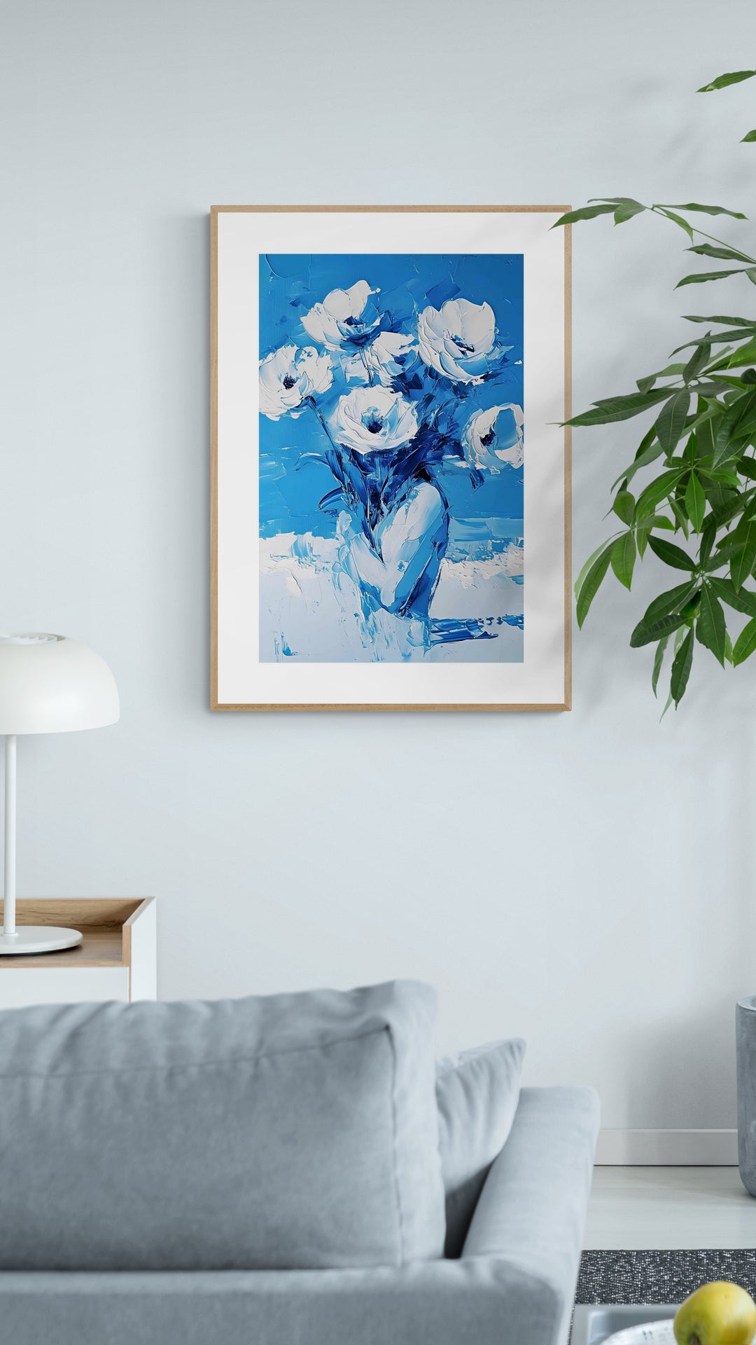 Blomster i blå