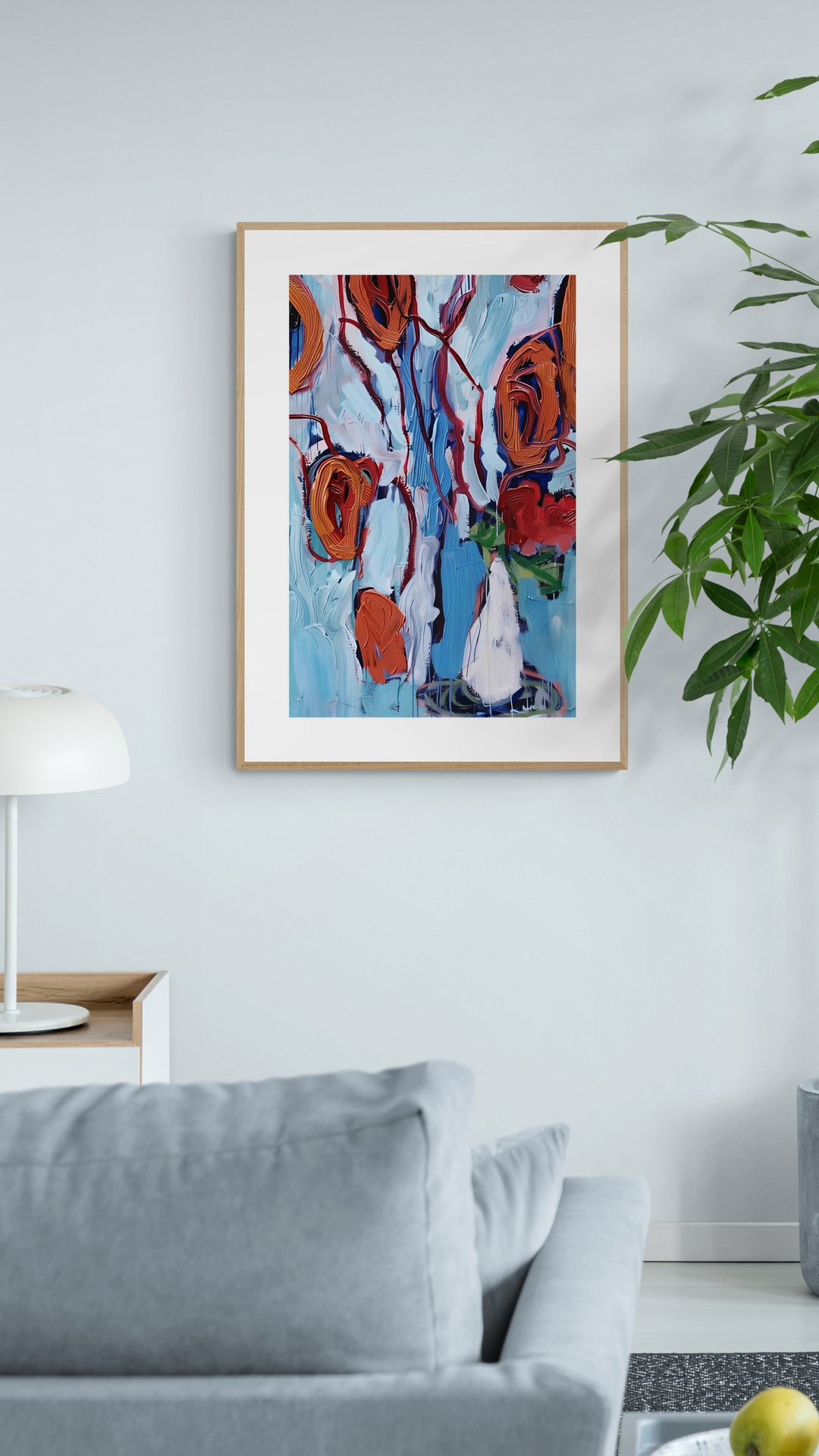 Røde Blomster i vase