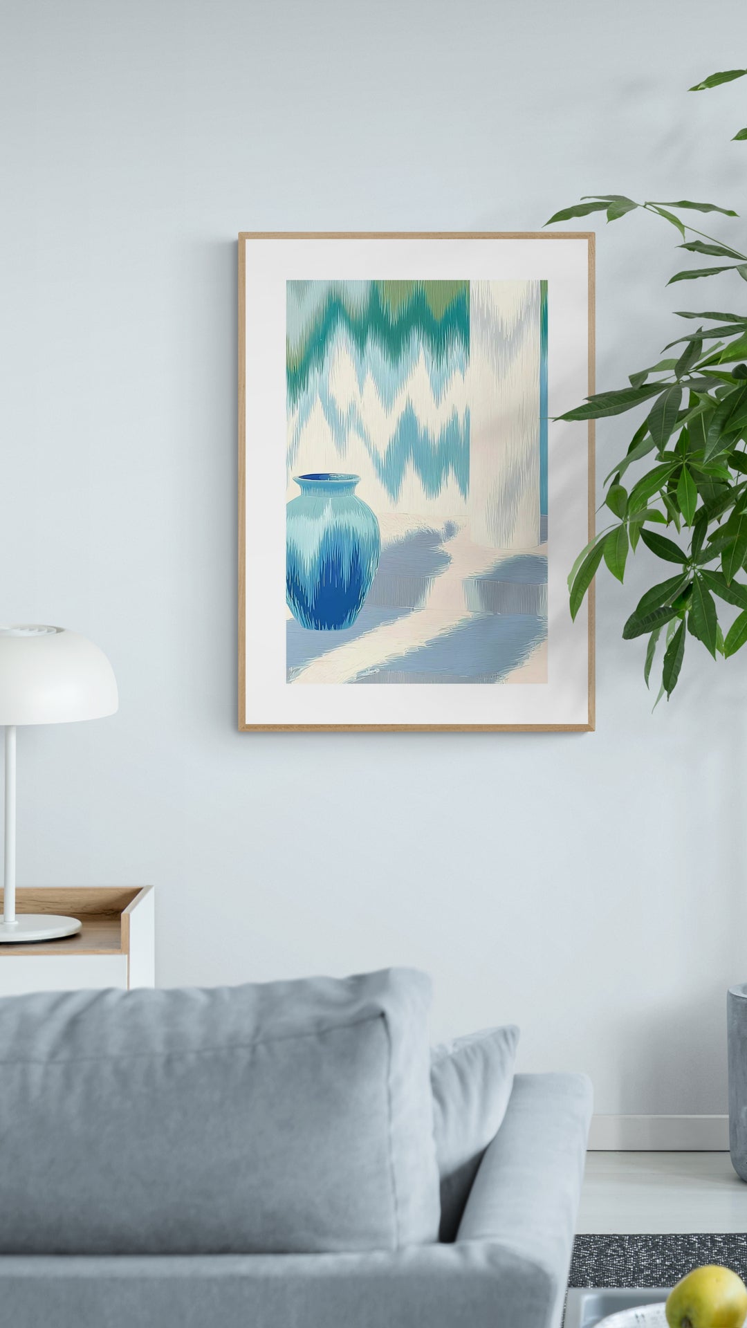 Blå vase