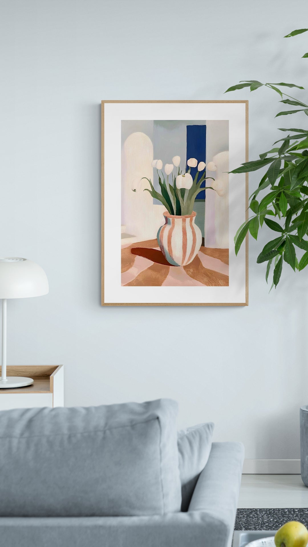 Vase med tulipaner