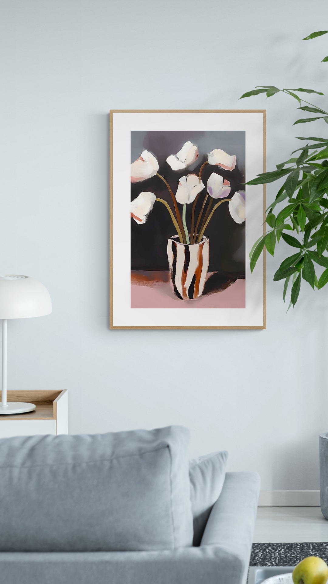 Elegante Hvide Blomster i vase