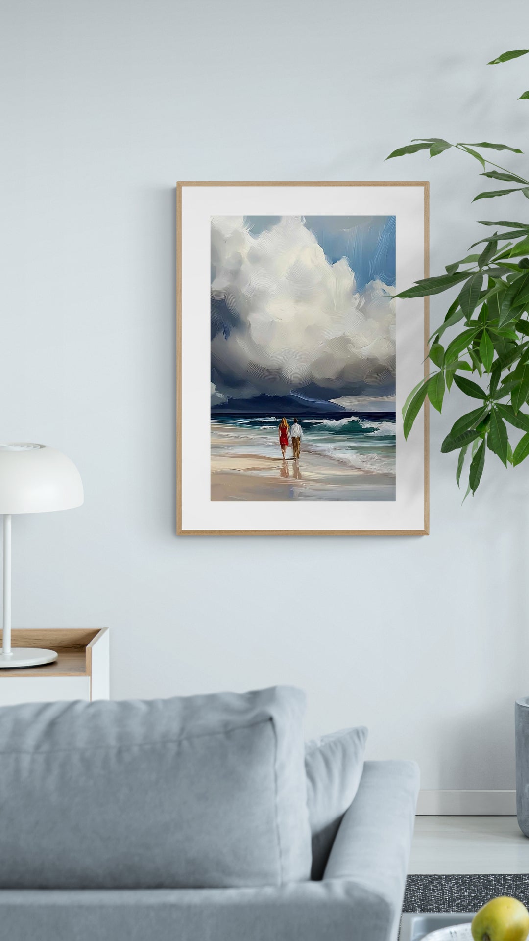 Par på stranden