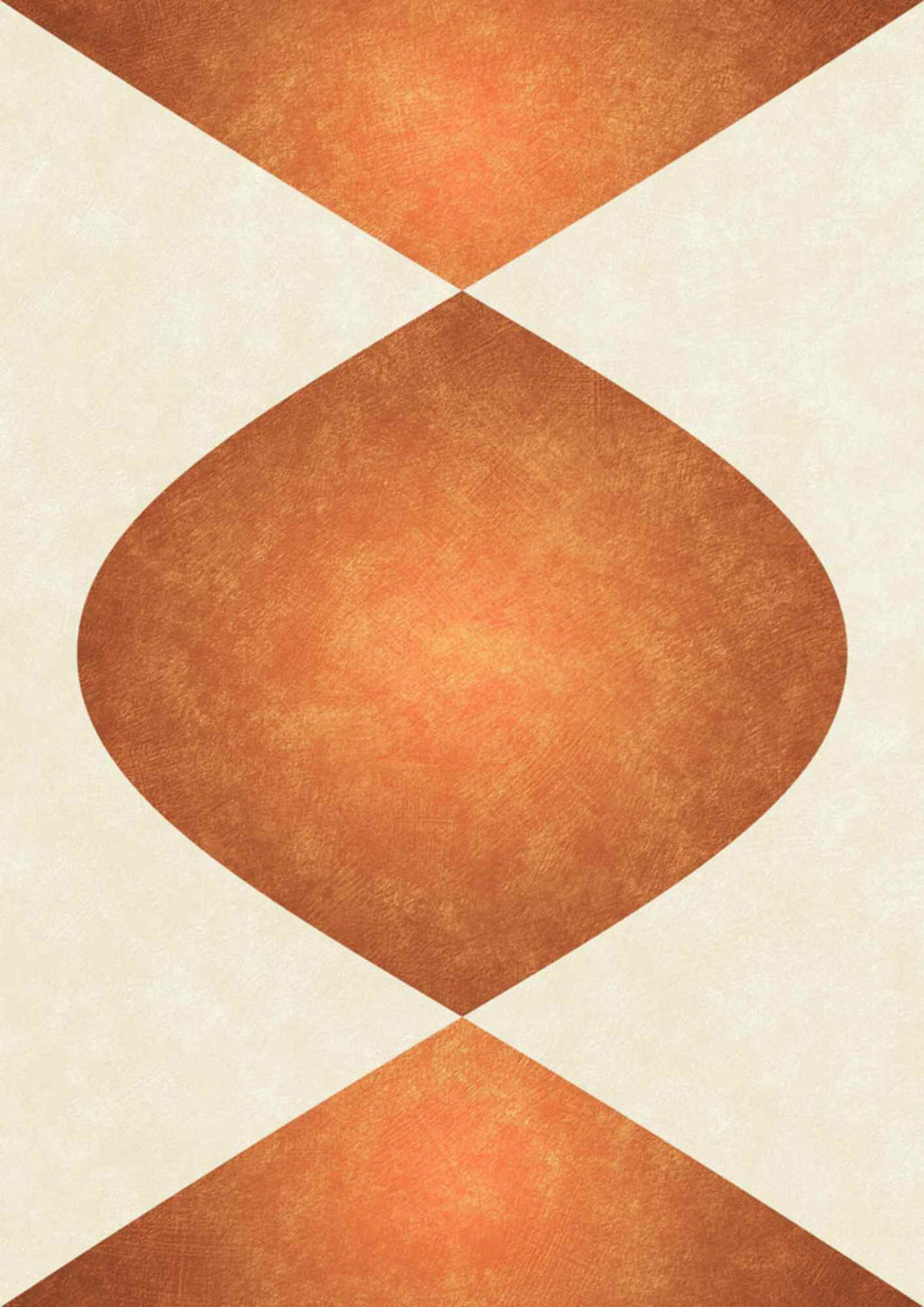 Geometriske Orange Buer