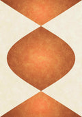 Geometriske Orange Buer