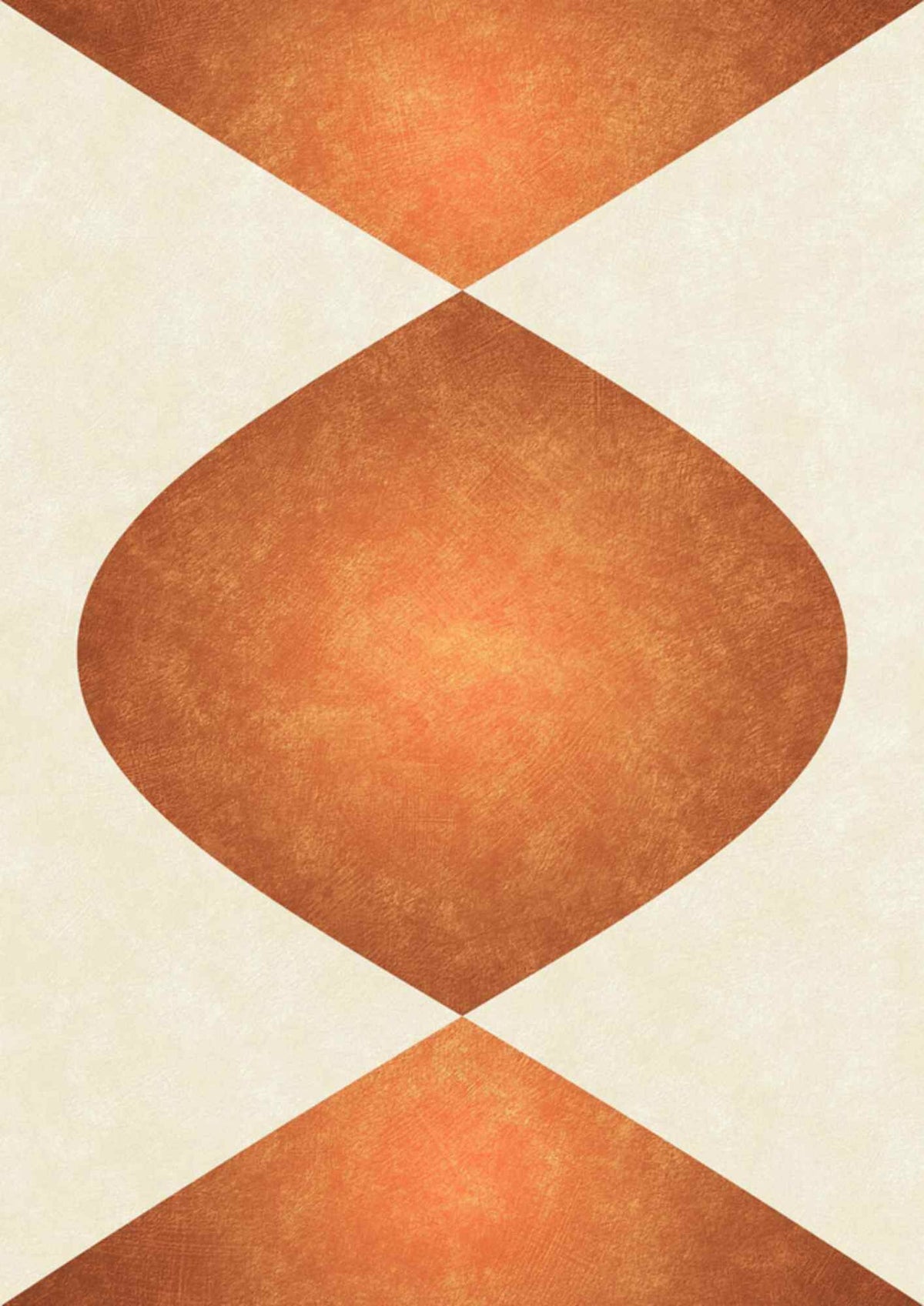 Geometriske Orange Buer