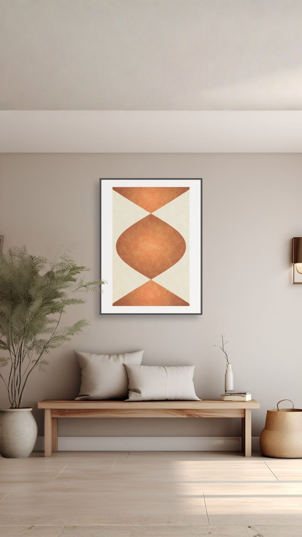 Geometriske Orange Buer