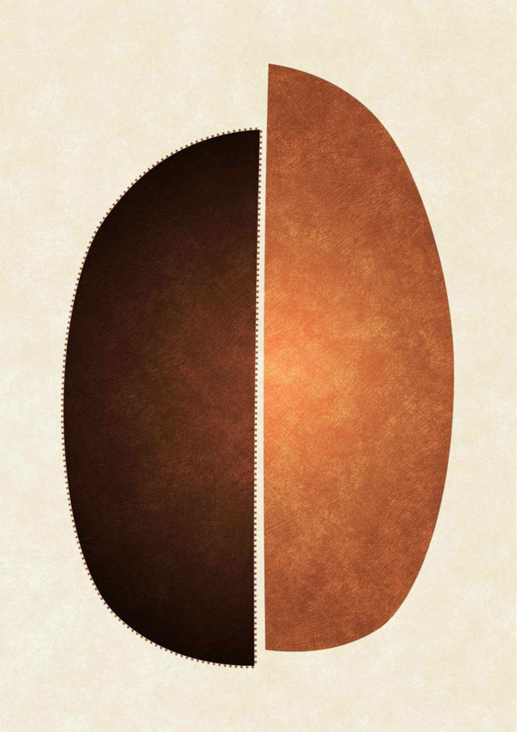 Delvist oval