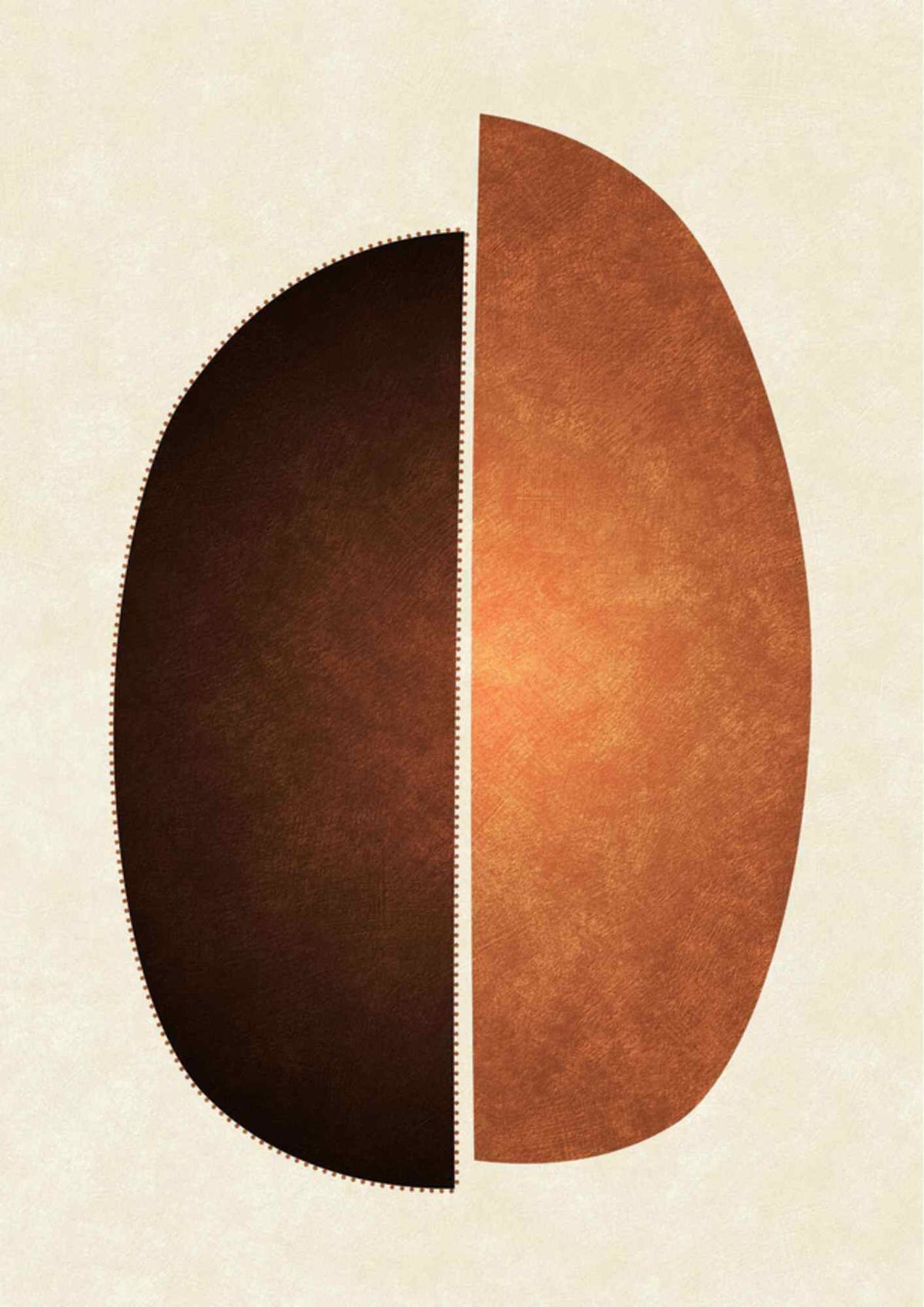 Delvist oval