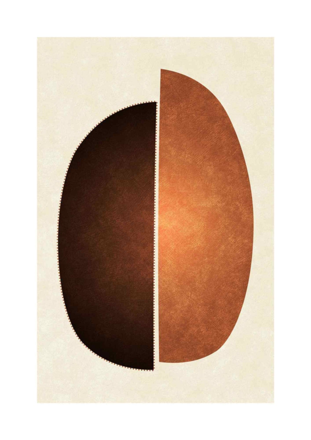 Delvist oval