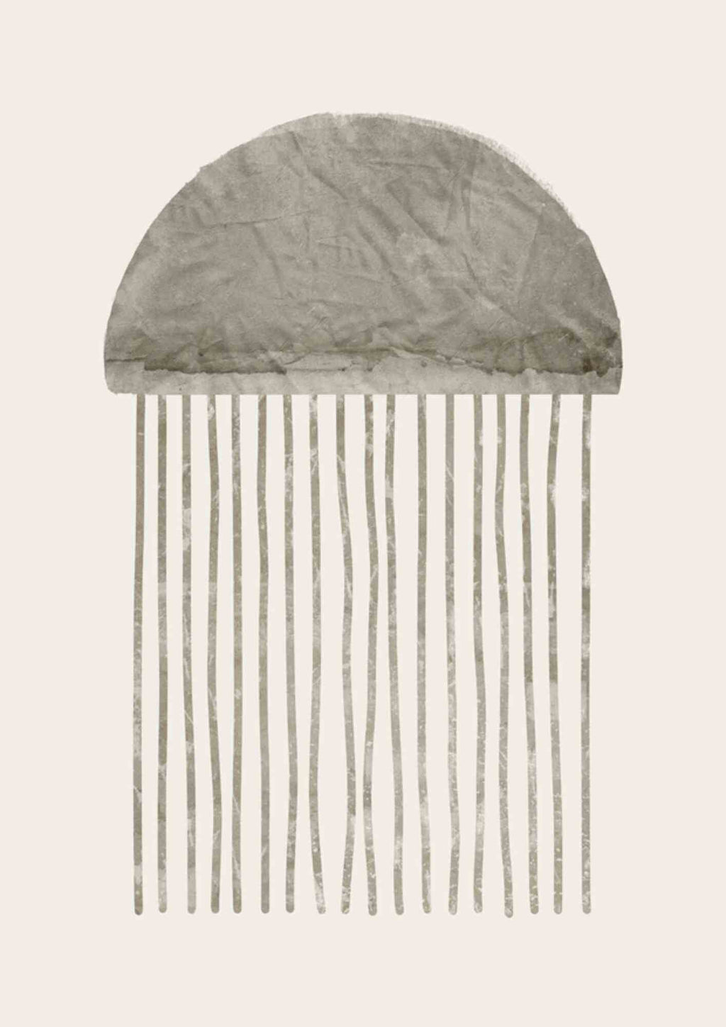 Abstrakt Grå Vandmand illustration