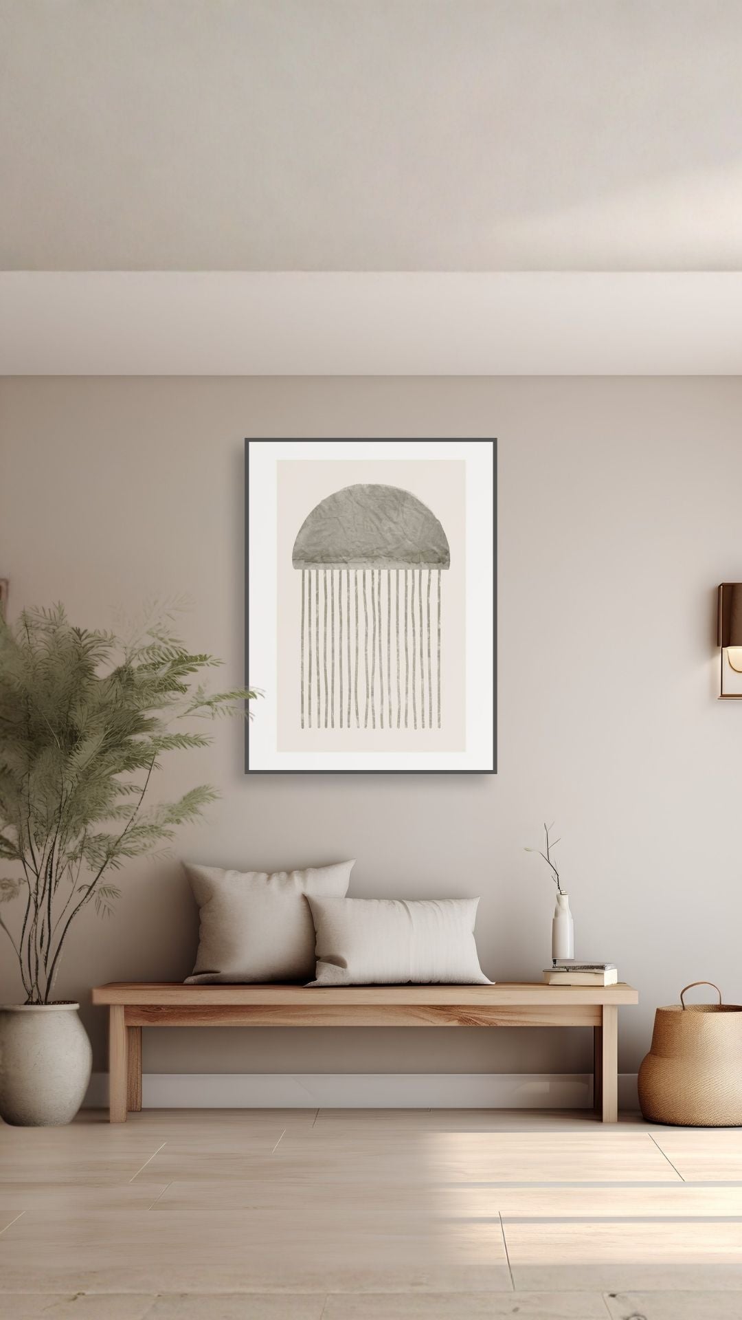 Abstrakt Grå Vandmand illustration