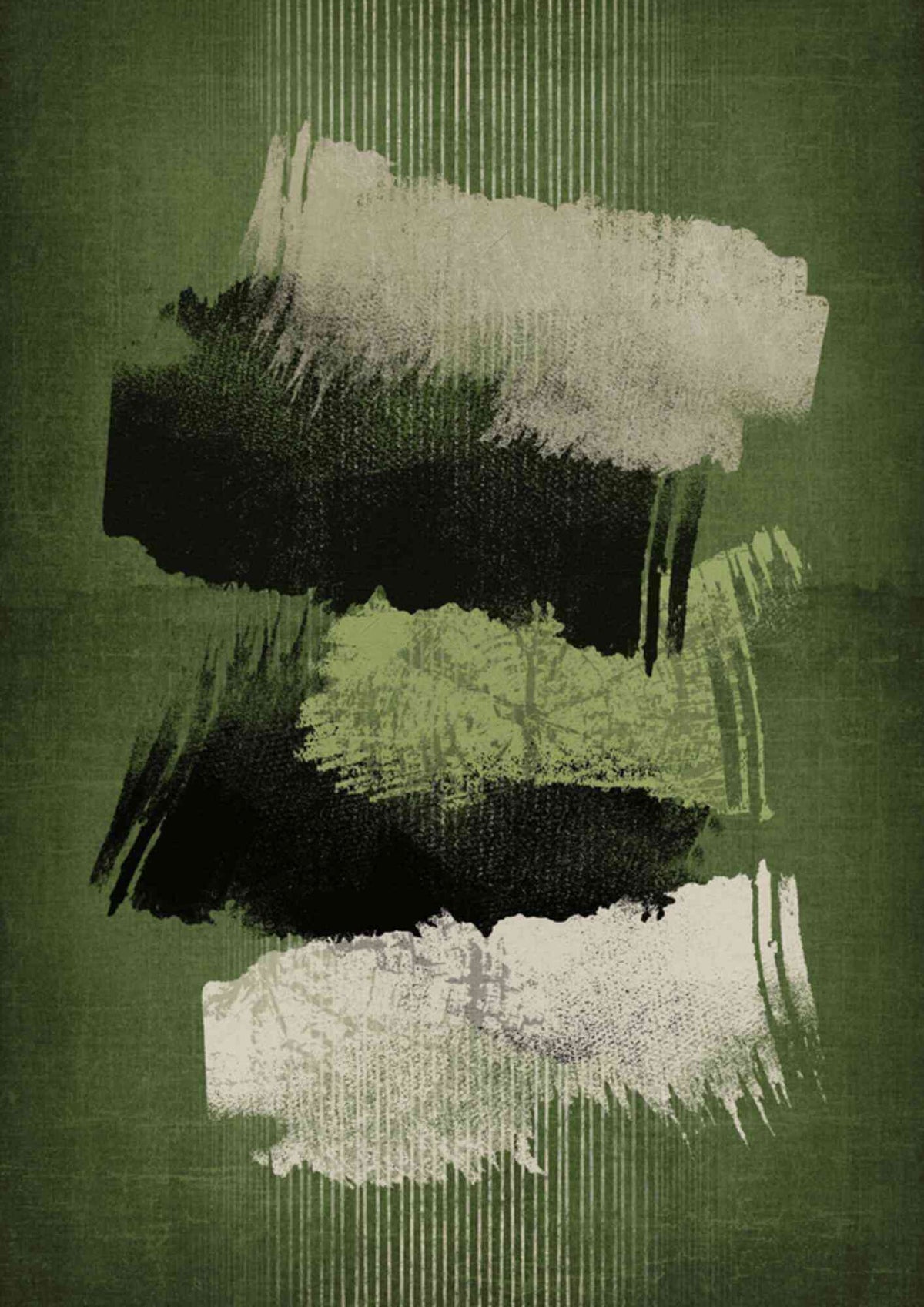Abstrakt grøn komposition