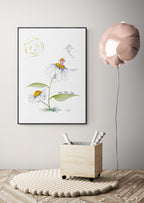 Drageleg på blomster