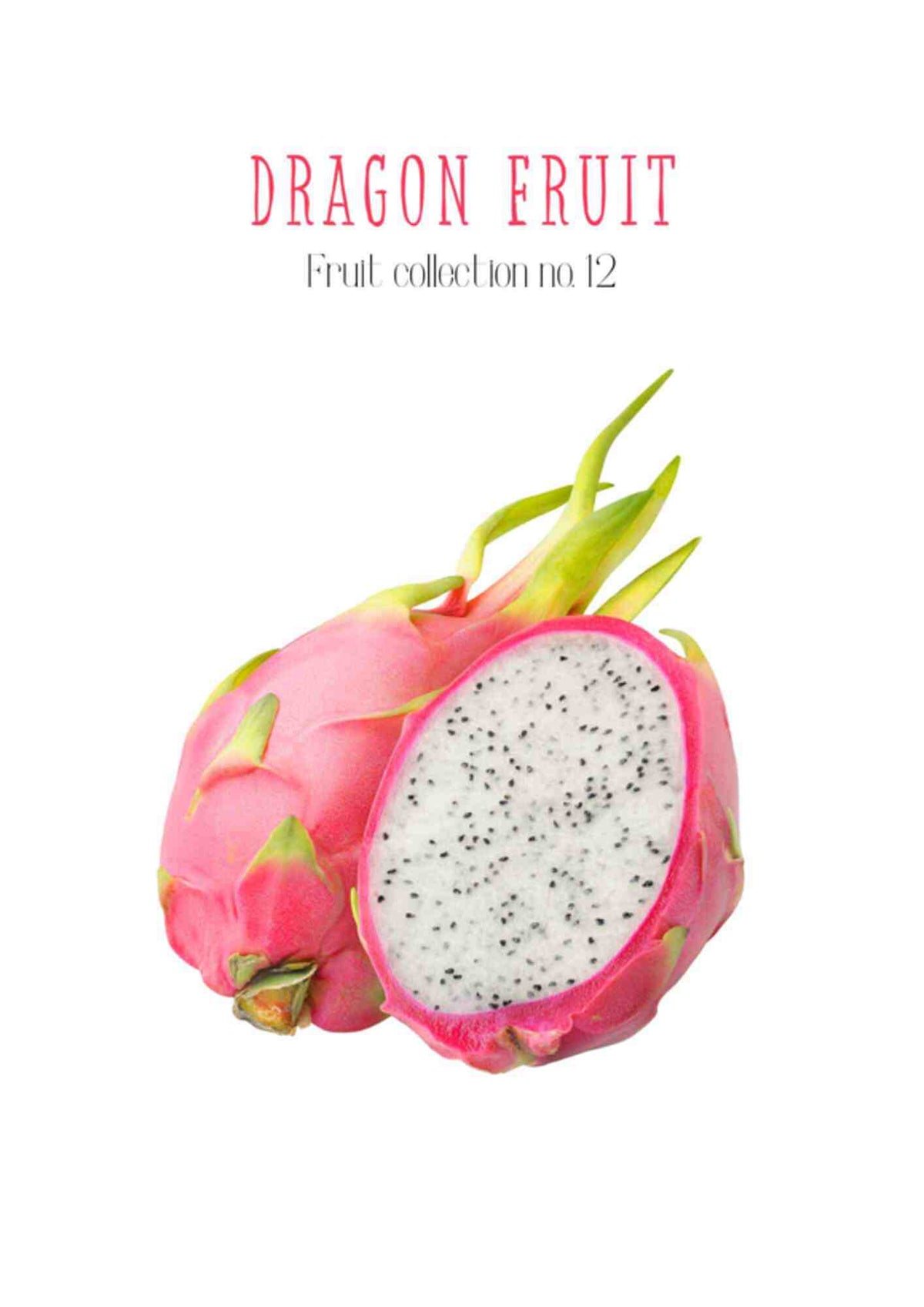 Frugtplakat - Dragefrugt