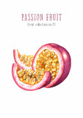Frugtplakat - Passionsfrugt