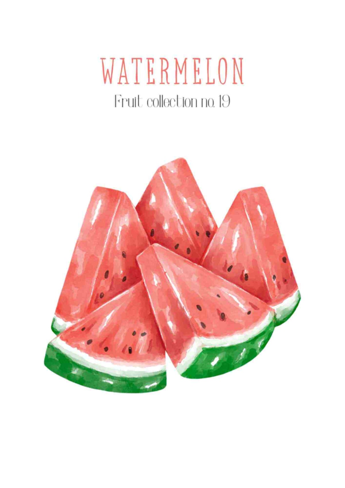 Frugtplakat - Vandmelon