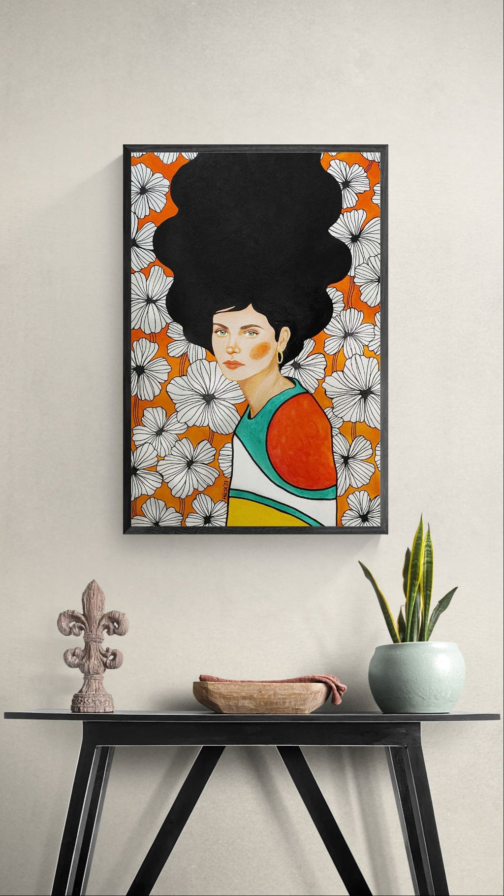 Kvinde og Blomstereng