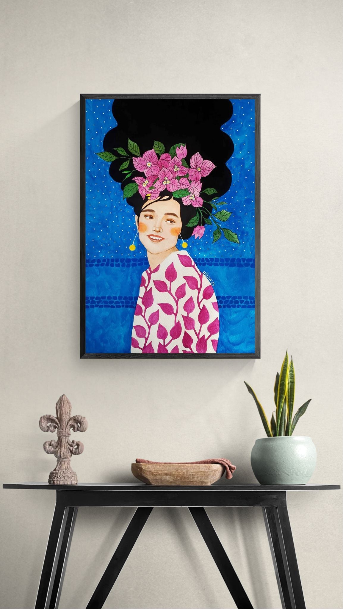 Kvinde med Blomster
