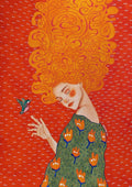 Orange hårpagt
