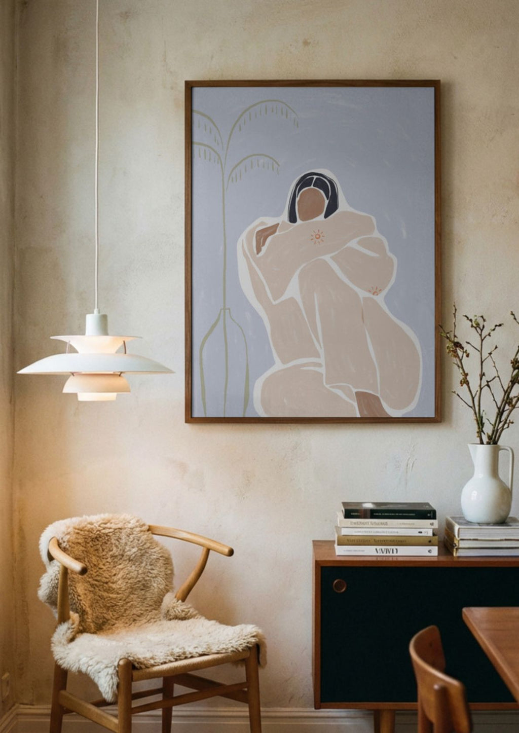 Woman Cuddle Herself