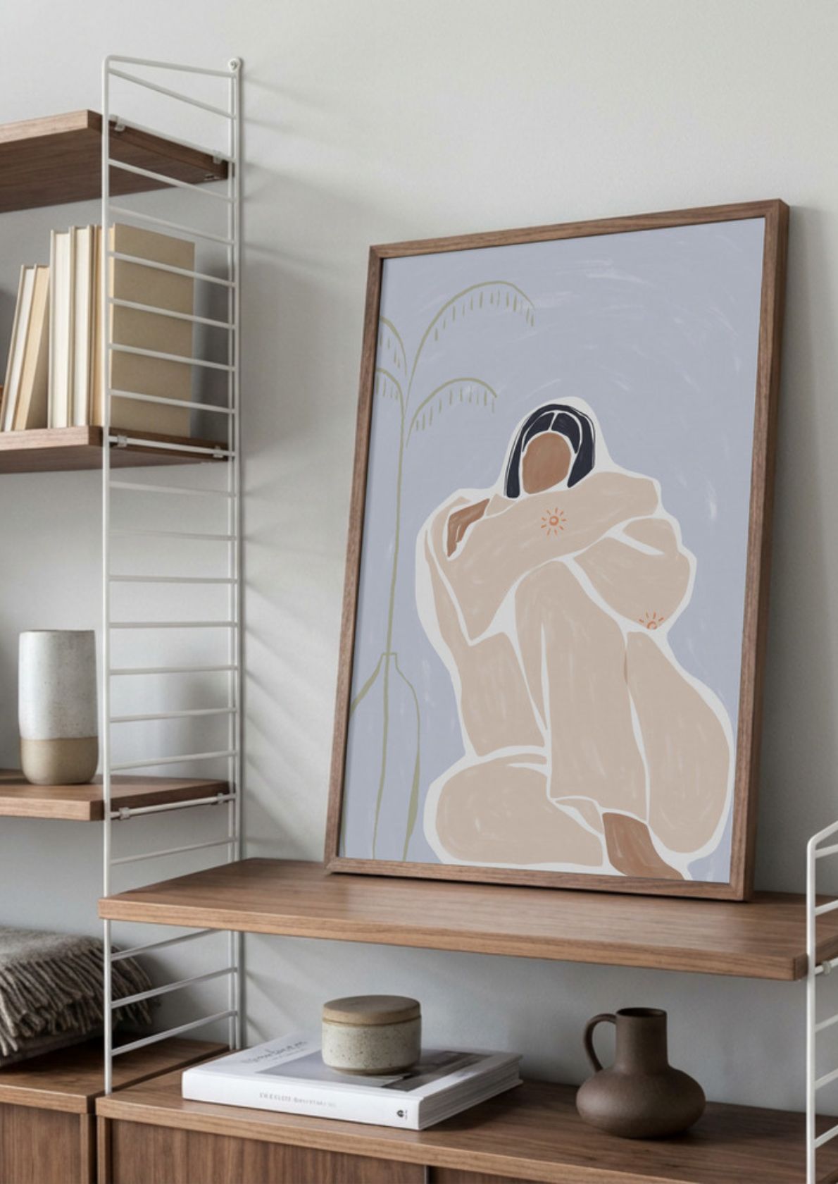 Woman Cuddle Herself