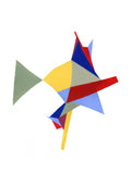 Farverige geometriske former
