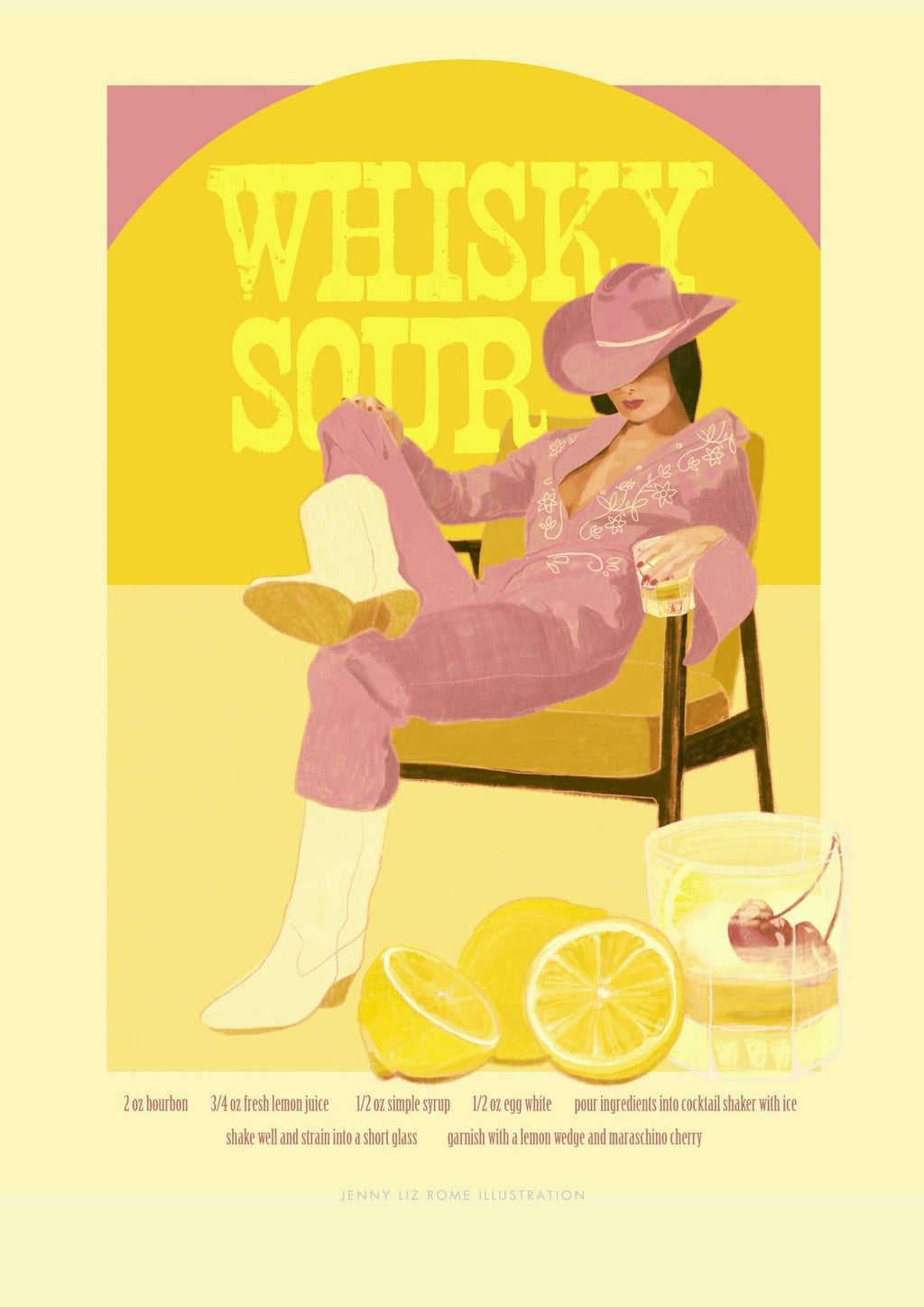 Whisky Sour Blå