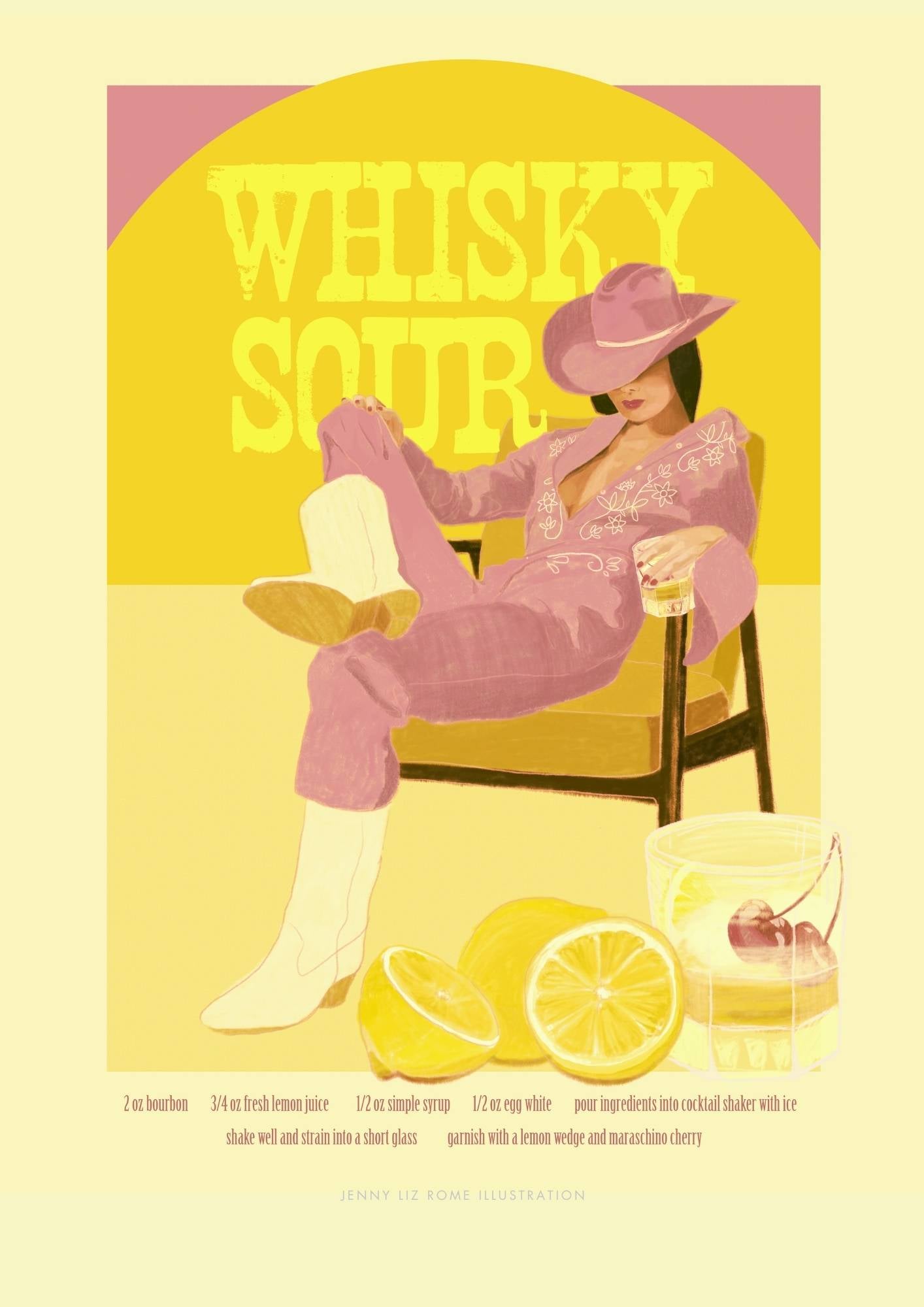 Whisky Sour Blå