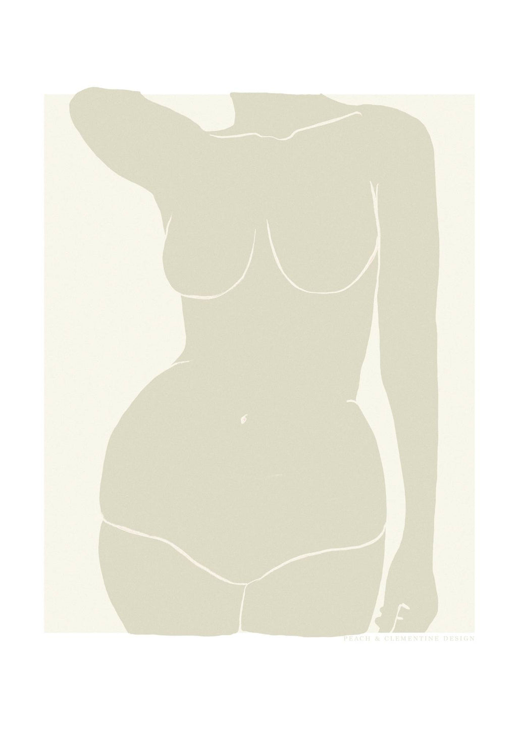 Beige Kvinde Silhuet