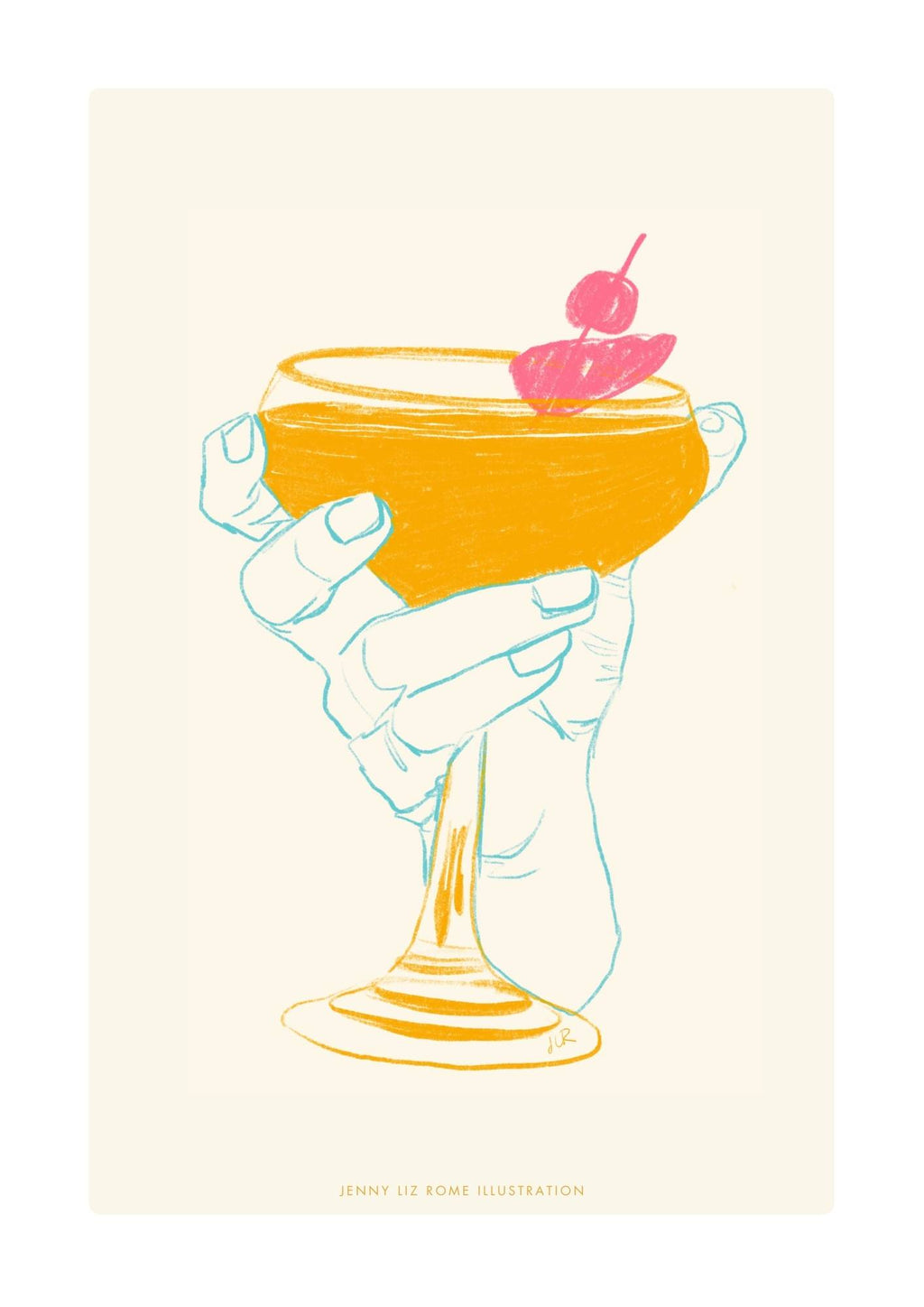 Cocktail i hånd