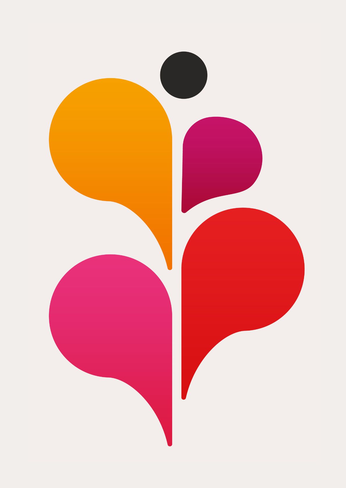 Farvestrålende dråber