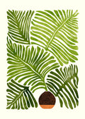 Grønne palmeblade