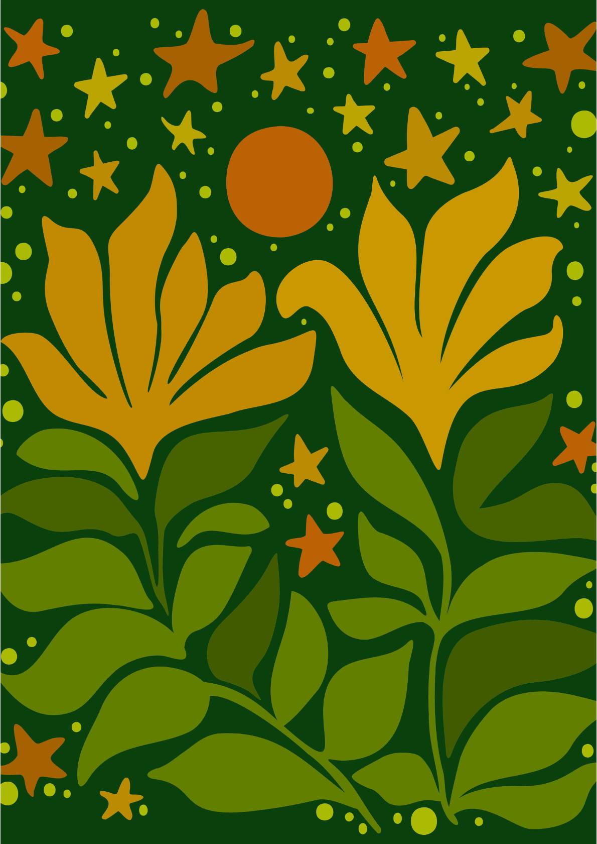 Blomster og stjerner