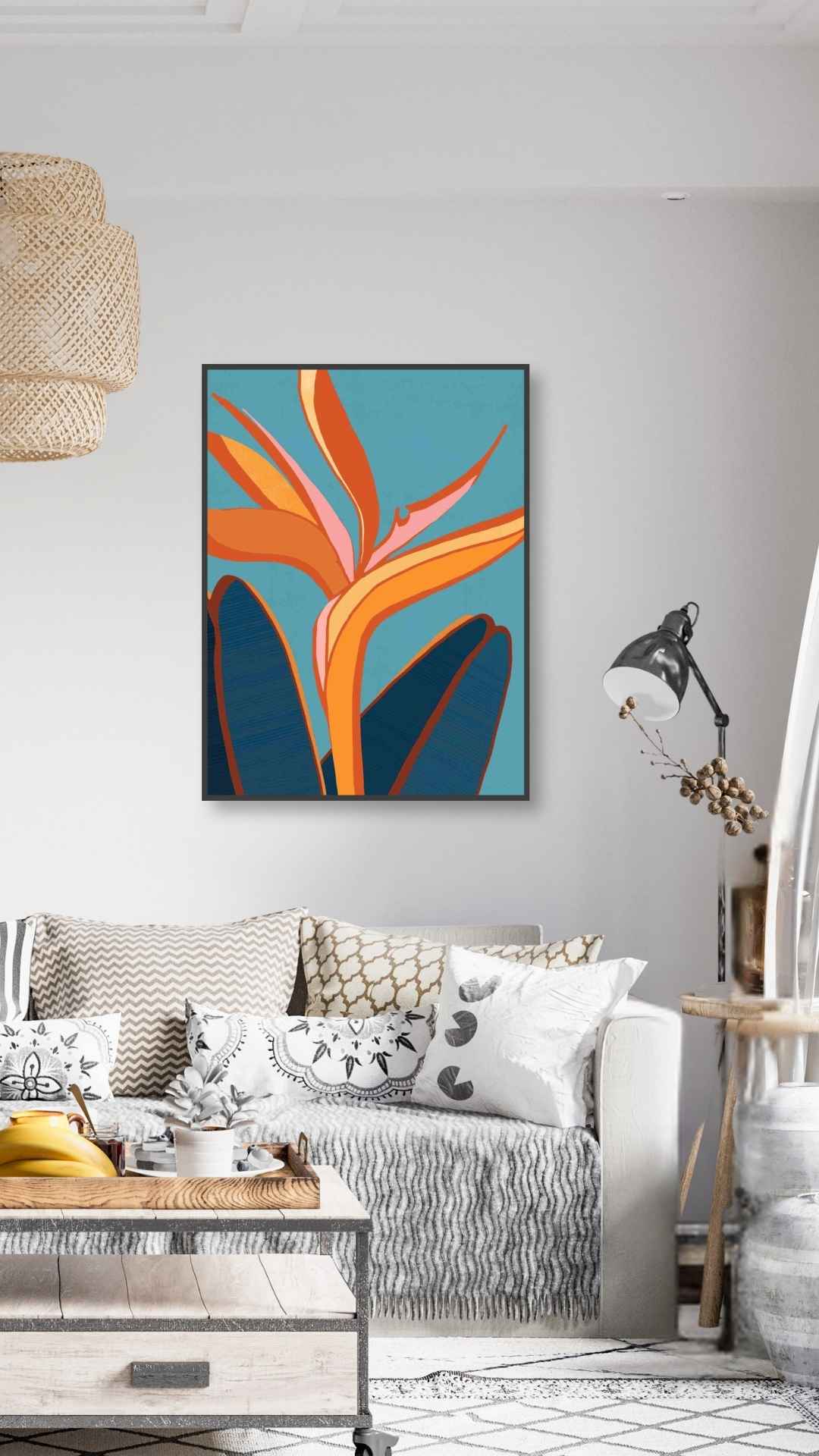 Blomster i orange