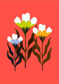 Blomster i rødt