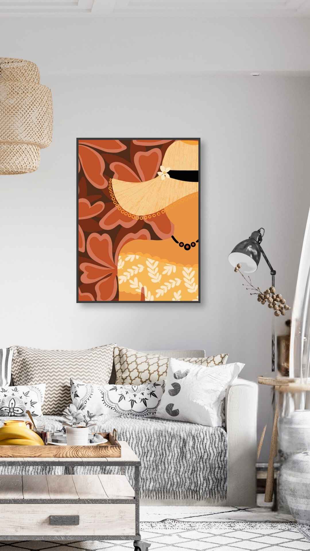 Orange Sommerhat