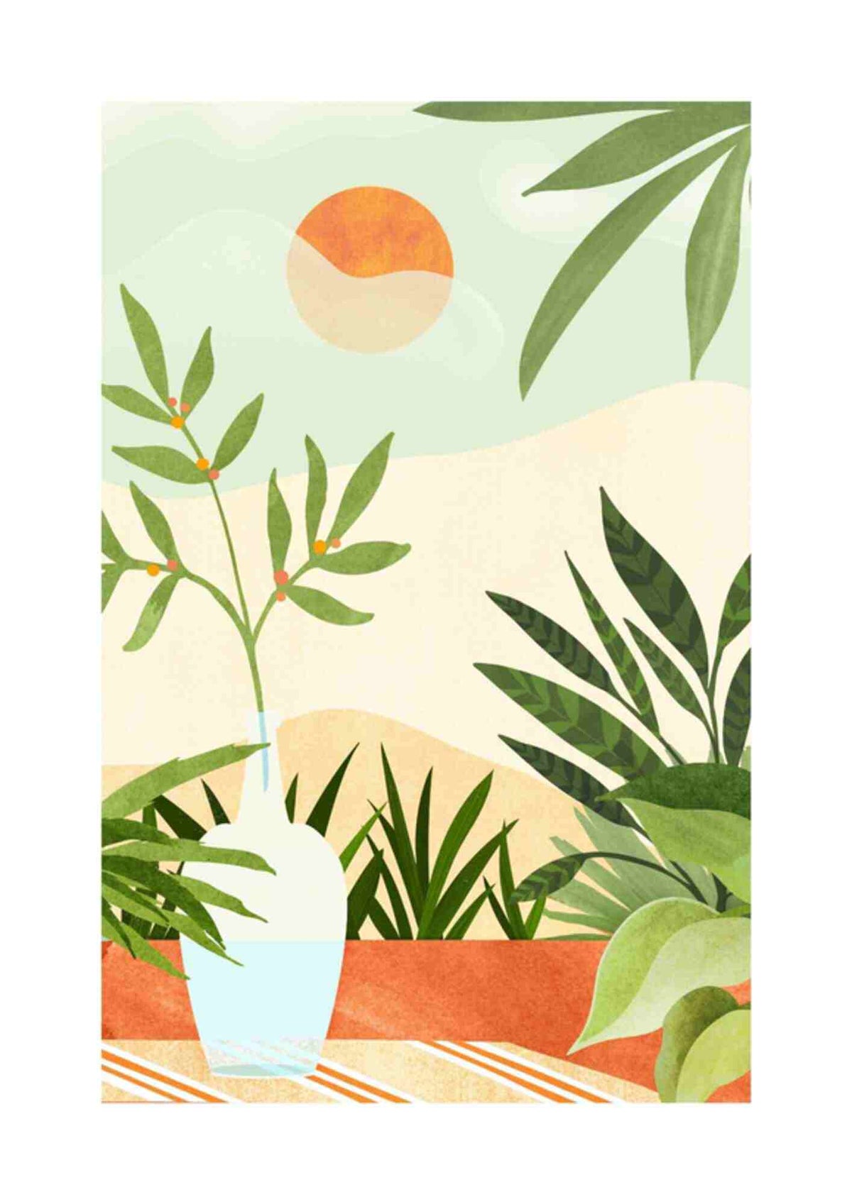 Vase med planter