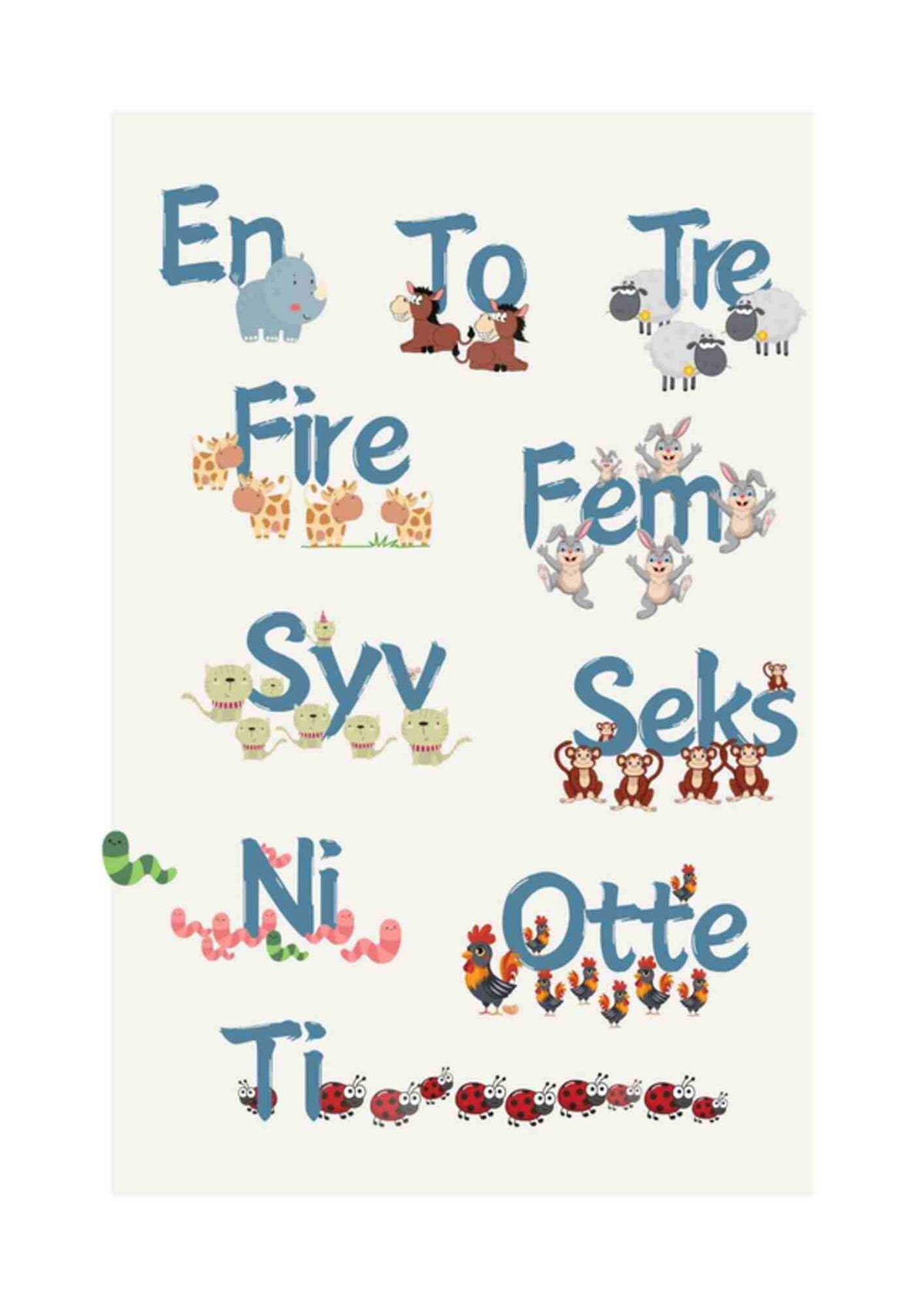 Tæl til 10 på dansk