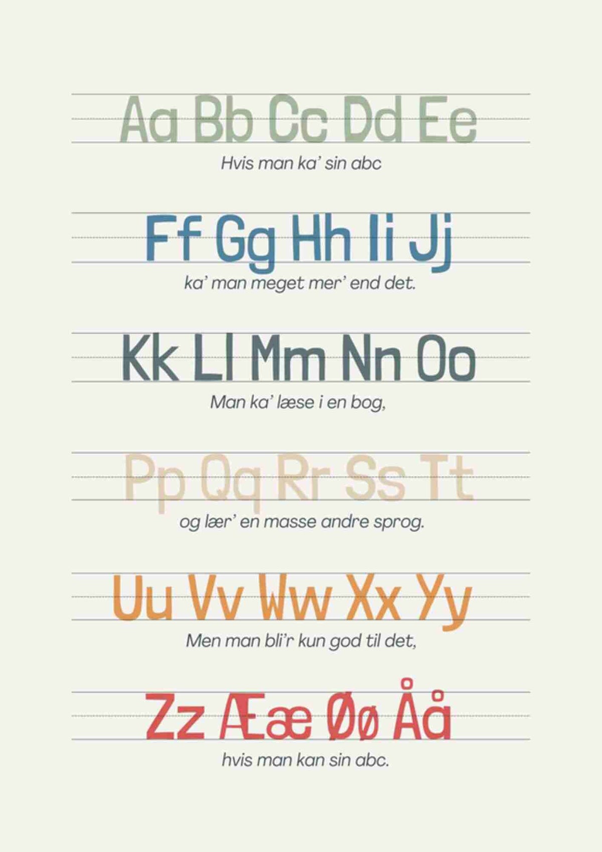 ABC sang - Farver
