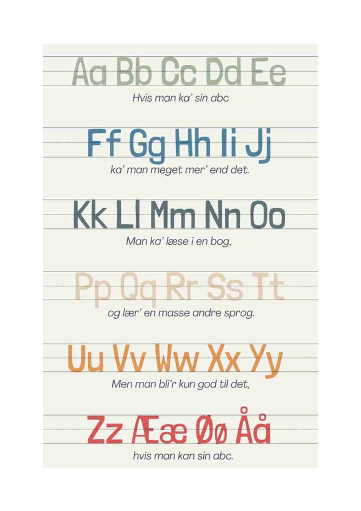 ABC sang - Farver