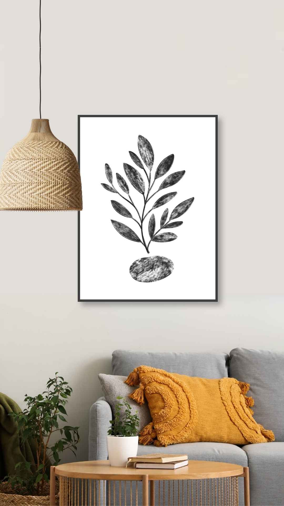 Plante på en sten