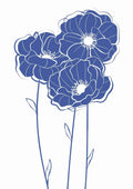 Blå blomster