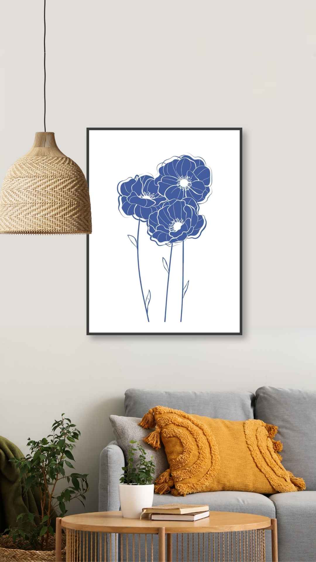 Blå blomster