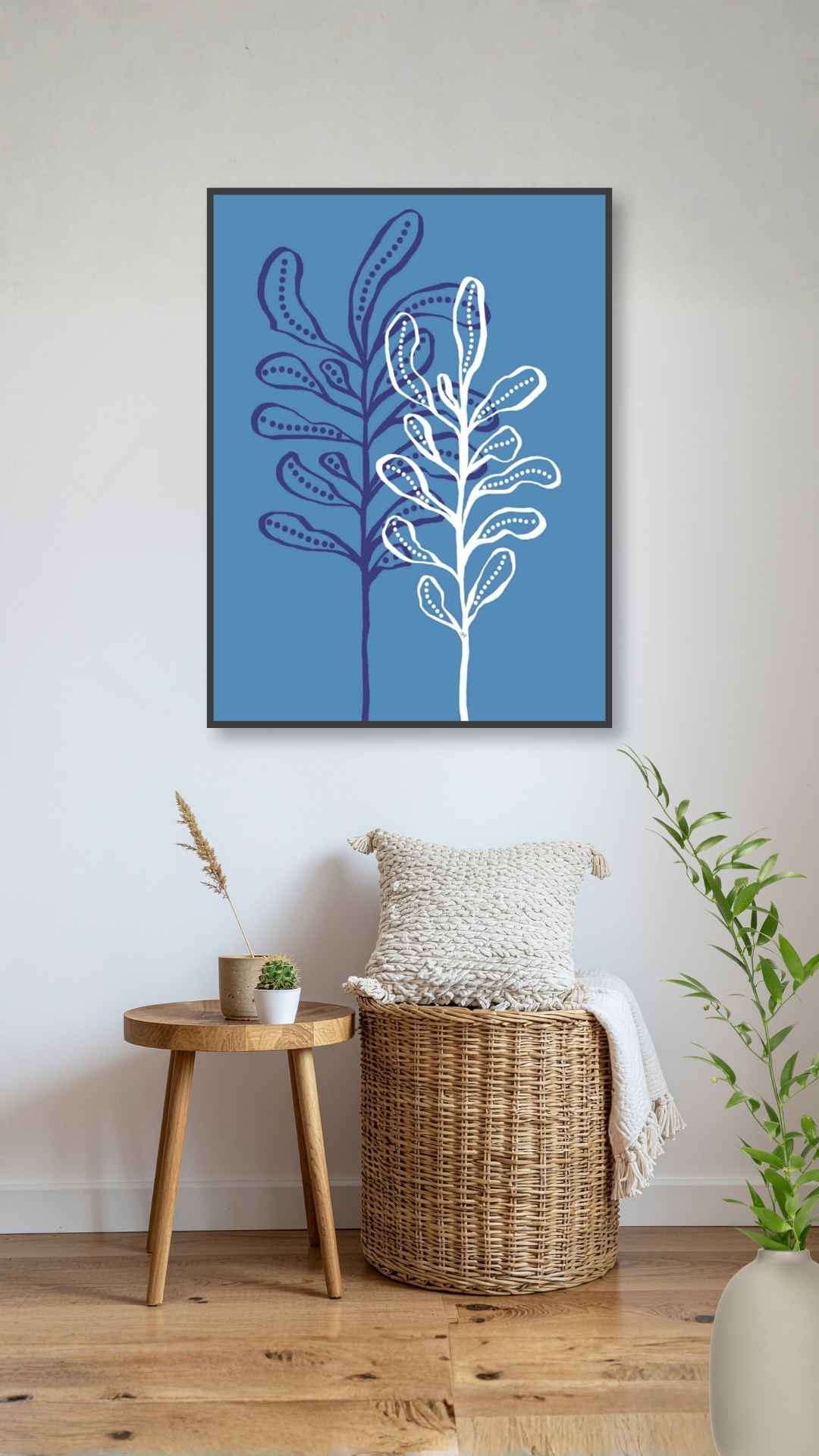 Blå plante