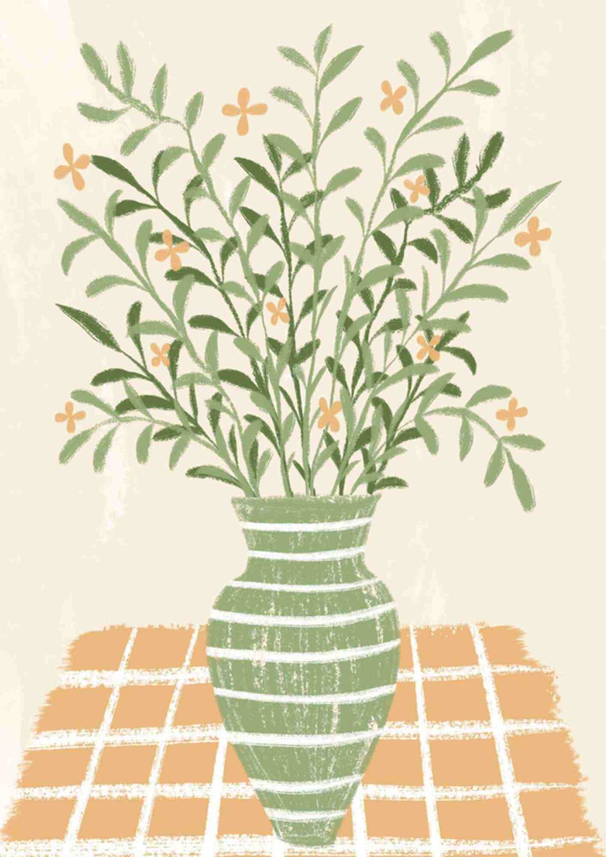 Vase med blomster