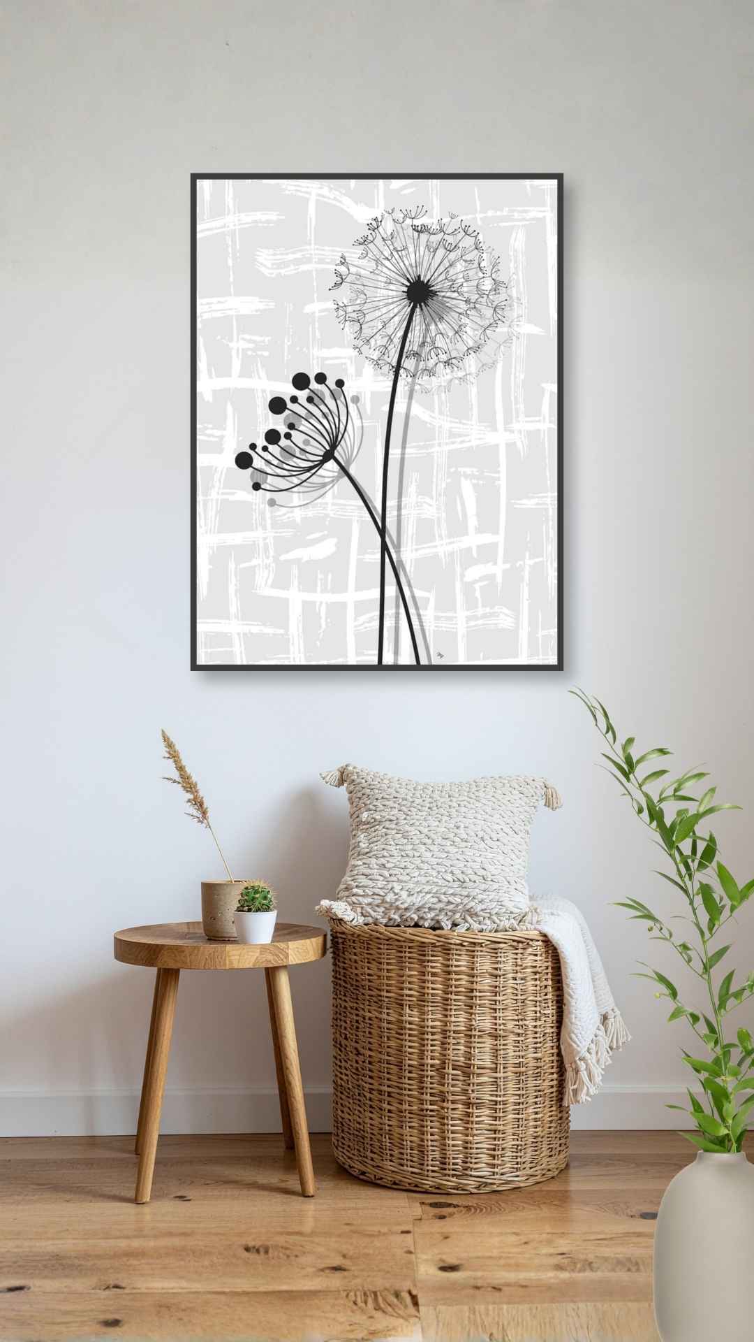 Sorte blomster